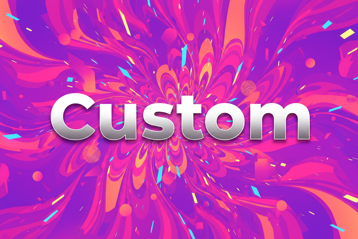 Just put Custom and something snazzy in the background