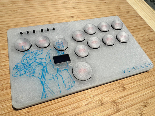 Vemtech Applications - Kailh Red - Linear / Clear Case-Blue Juri