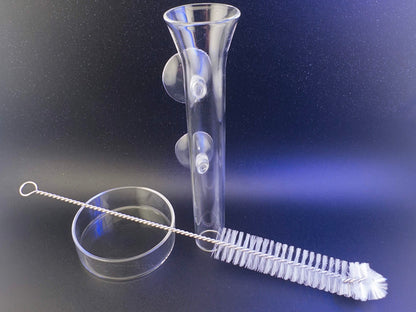 Glass Shrimp Feeding Tube & Dish Set