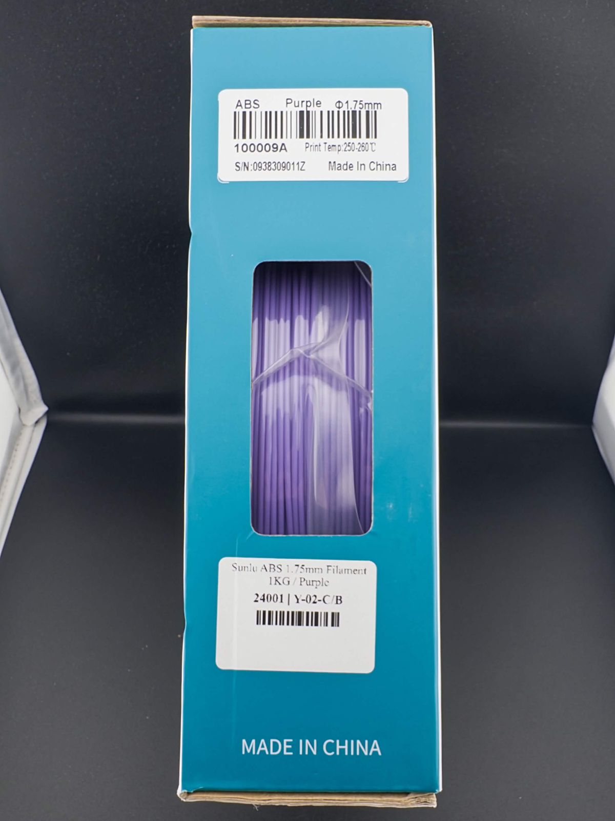 SUNLU ABS Purple 1.75mm 1kg sealed filament in original box